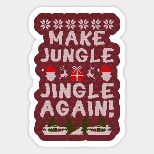 Jingle Cruise Ugly Christmas Sweater #2 Sticker